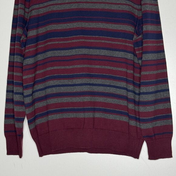 New Club Room Striped Crewneck Sweater Men's Size Large - Picture 7 of 9